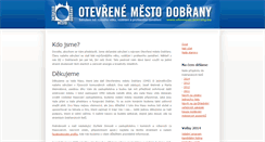 Desktop Screenshot of otevrene.dobrany.eu