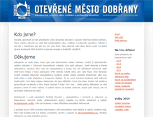 Tablet Screenshot of otevrene.dobrany.eu