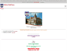 Tablet Screenshot of dobrany.cz